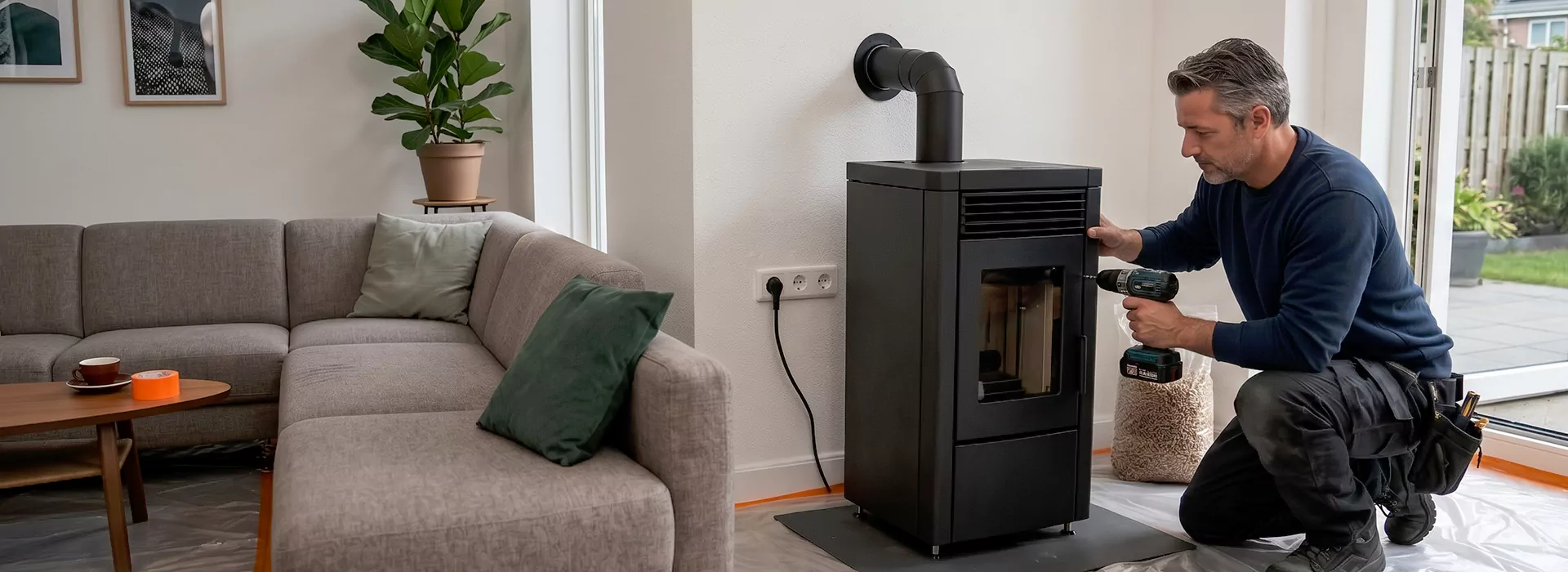 Pellet Stove Chimney Installation in Lakewood, NJ