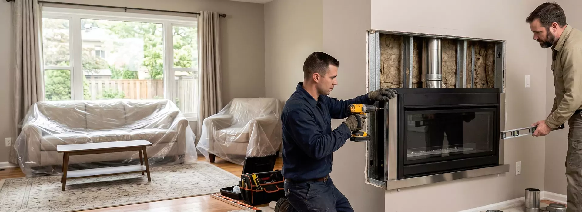 Prefabricated Fireplace Installation in Lakewood, NJ