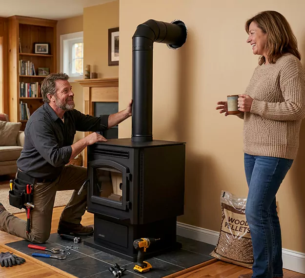 Certified Pellet Fireplace Installation Company: Your Local Pellet Stove Fitting Team in Lakewood, NJ