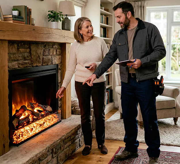 Why Lakewood Homeowners Choose Our Electric Fireplace Embers Team?
