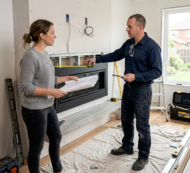 Why Lakewood Homeowners Choose Our Floating Fireplace Installation Team?