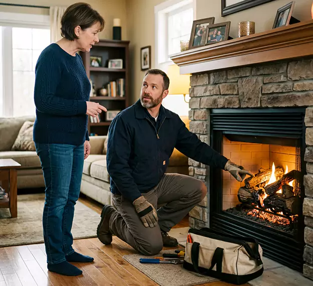 Why Lakewood Homeowners Choose Our Gas Fireplace Logs Team?