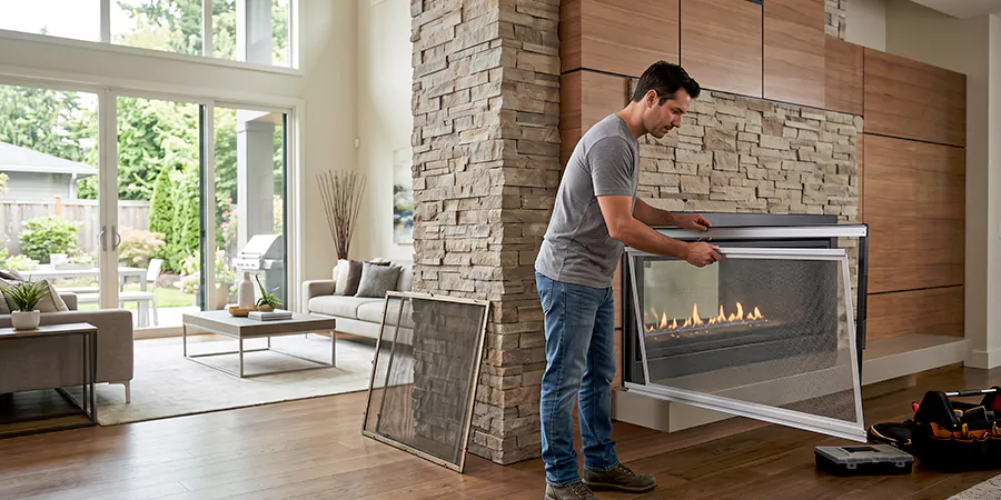 Fireplace Insert Screen Replacement Lakewood