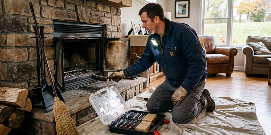 Wood Fireplace Repair in Lakewood